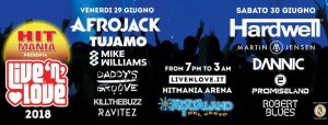 Live ‘N’ Love – Hardwell – Afrojack and More VASTO 2018