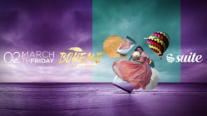 La Suite Venerdì 2 Marzo 2018 – Boheme, Le club des artistes