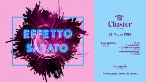 Cluster Roma Sabato 31 Marzo 2018 – Clusterie