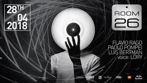 Room 26 Roma Sabato 28 Aprile 2018 – Saturday Night