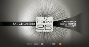 Room 26 Roma Sabato 24 Febbbraio 2018 – Il sabato del Room 26