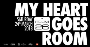 Room 26 Roma Sabato 24 Marzo 2018 – Saturday Night