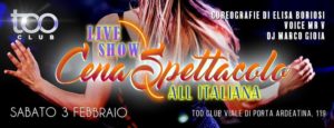 Too Club Roma Sabato 3 Febbraio 2018 – Caprichosa