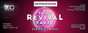 Too Club Roma Venerdì 23 Marzo 2018 – Il Venerdì del Too Club