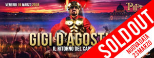 Piper Club – Venerdì 16 marzo | Gigi D’Agostino – Il ritorno del Capitano