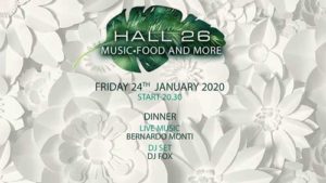 Hall26 | Venerdì 24 Gennaio 2020 – Il Preserata live del Room26