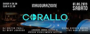 Corallo Ostia | Sabato 1 Giugno 2019