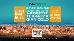 Terrazza del Gianicolo Giovedì 13 Giugno 2019