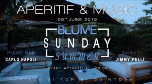 Domenica 9 Giugno 2019 Blume – Aperitif&Music
