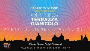 Terrazza del Gianicolo | Sabato 15 Giugno 2019