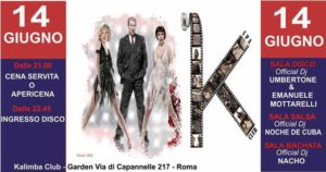 Kalimba Club | Venerdì 14 Giugno 2019 | Apericena e Disco